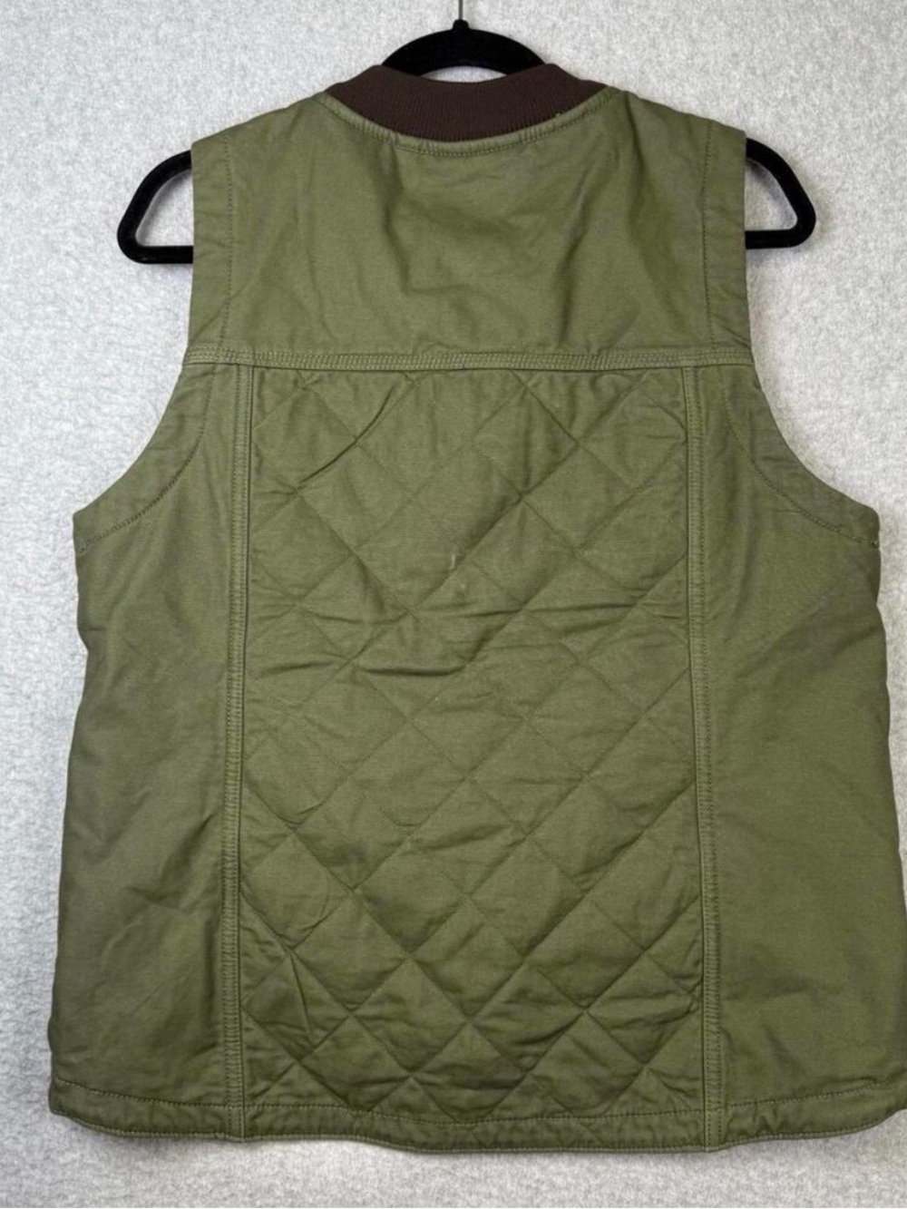 Carhartt Women’s Rugged Flex® Relaxed Fit Canvas Insulated Rib Collar Vest - Picture 3 of 7